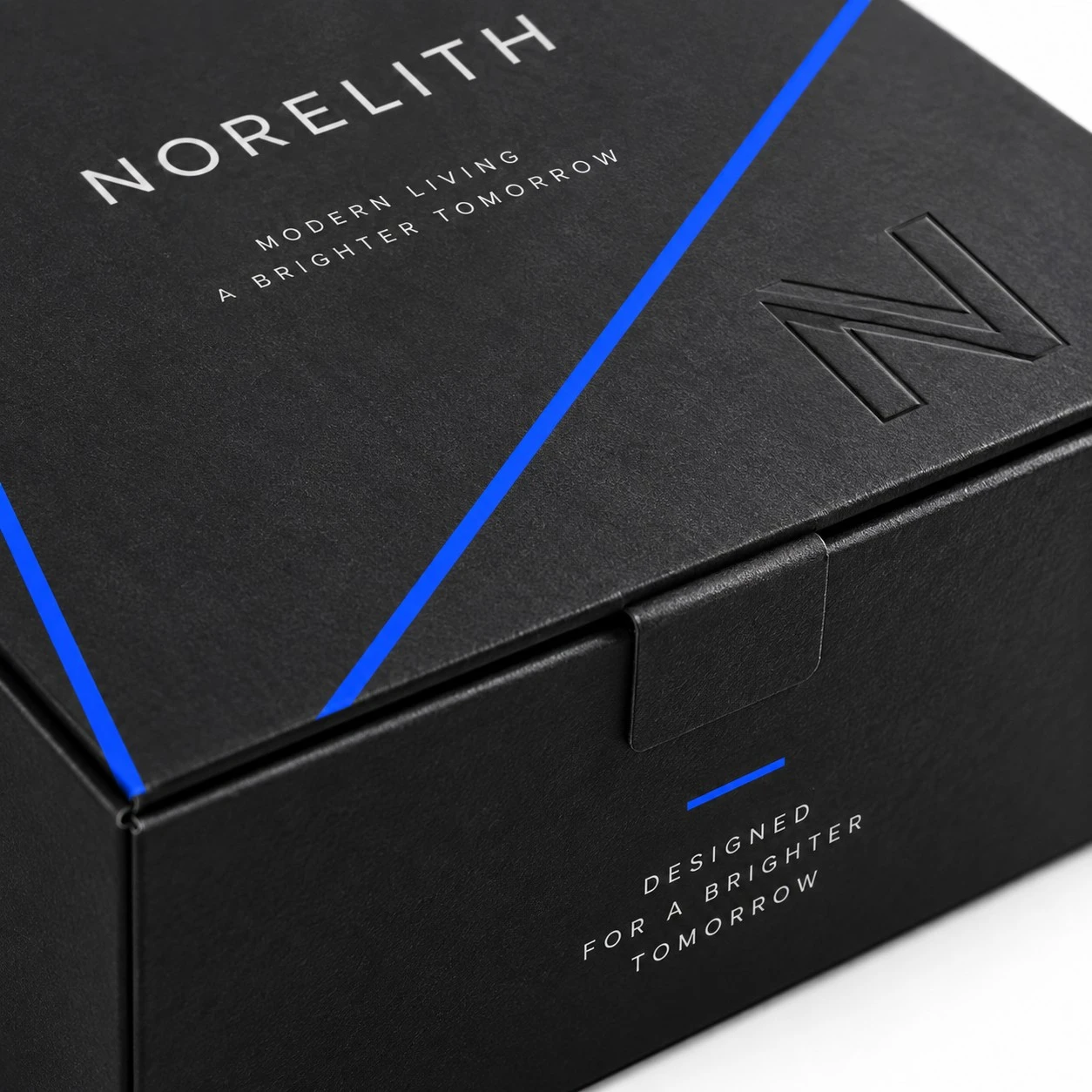 black cardboard boxes embossed detail.webp