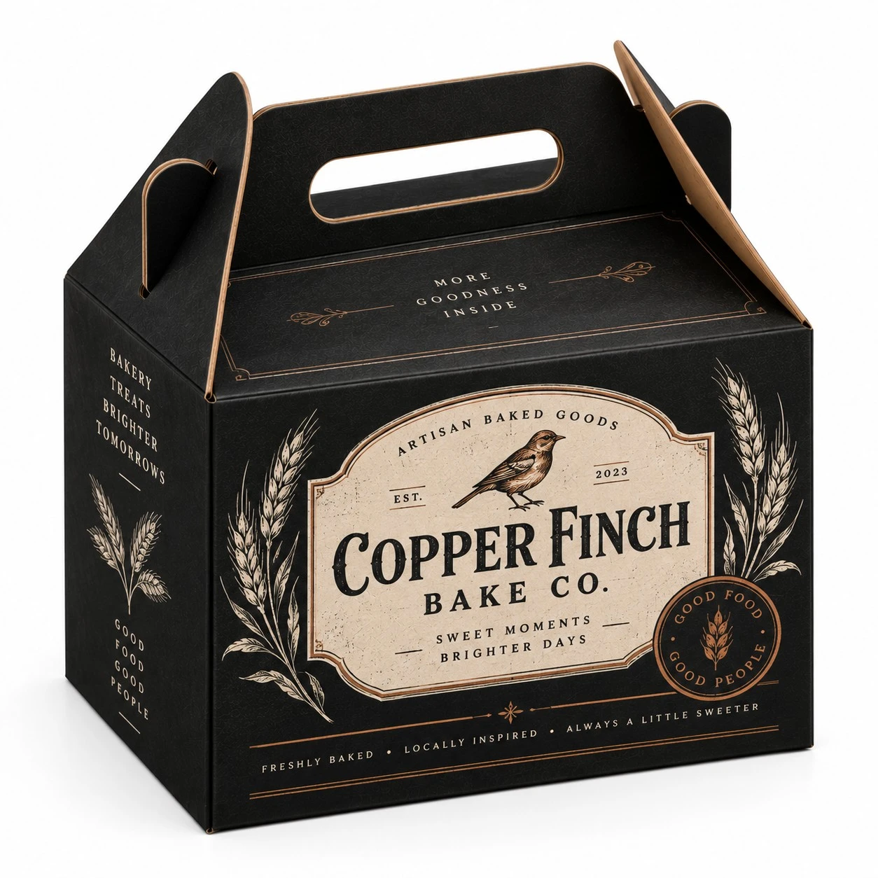 black gable box copper finch vintage.webp