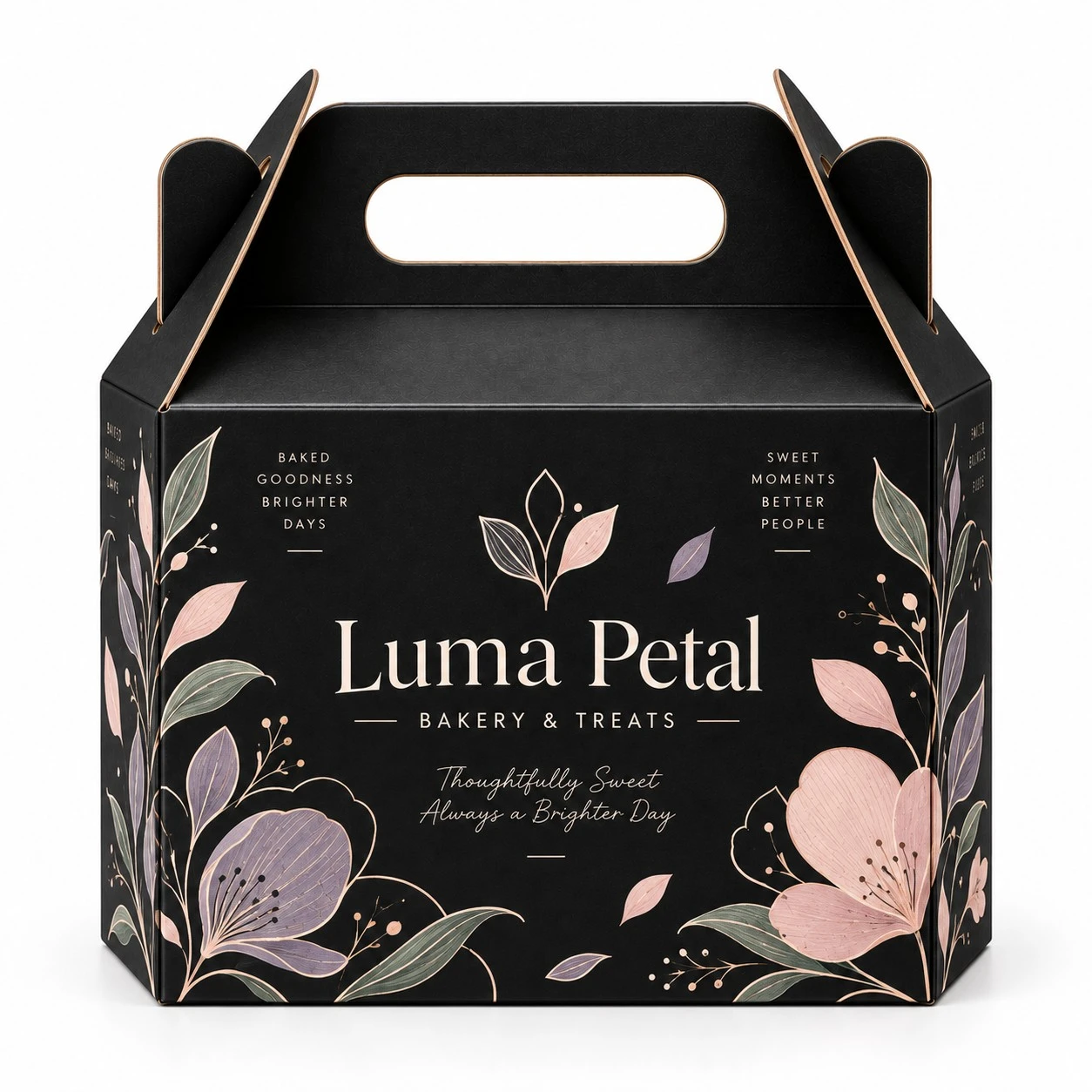 black gable box luma petal floral design.webp