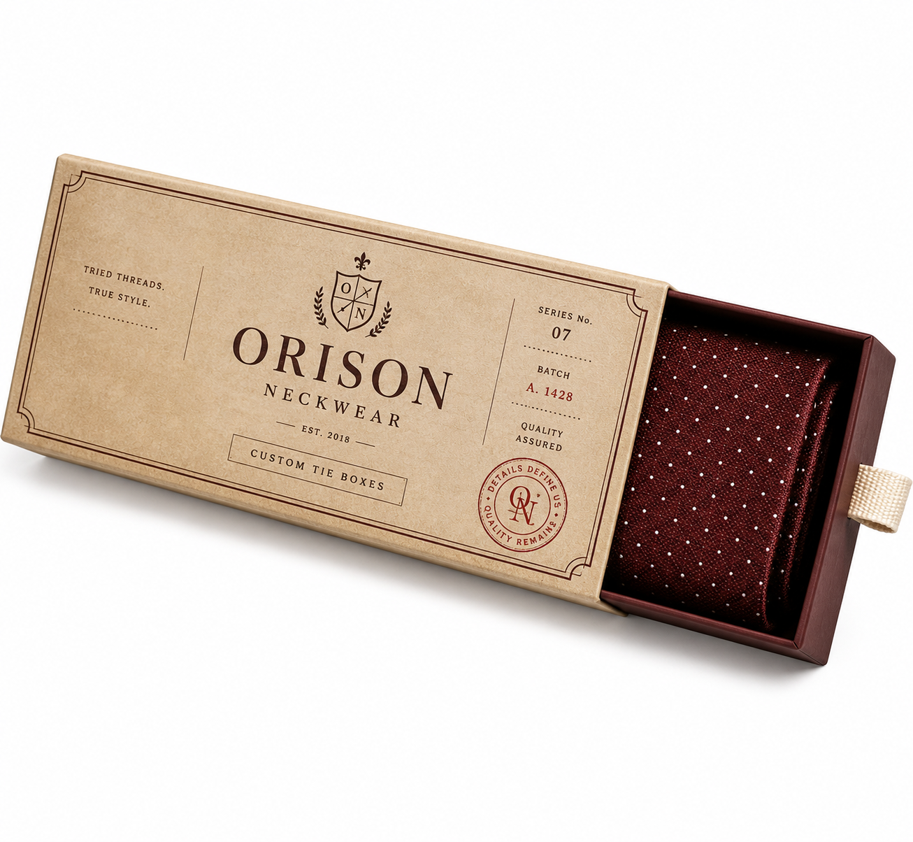 Cardboard Tie Box