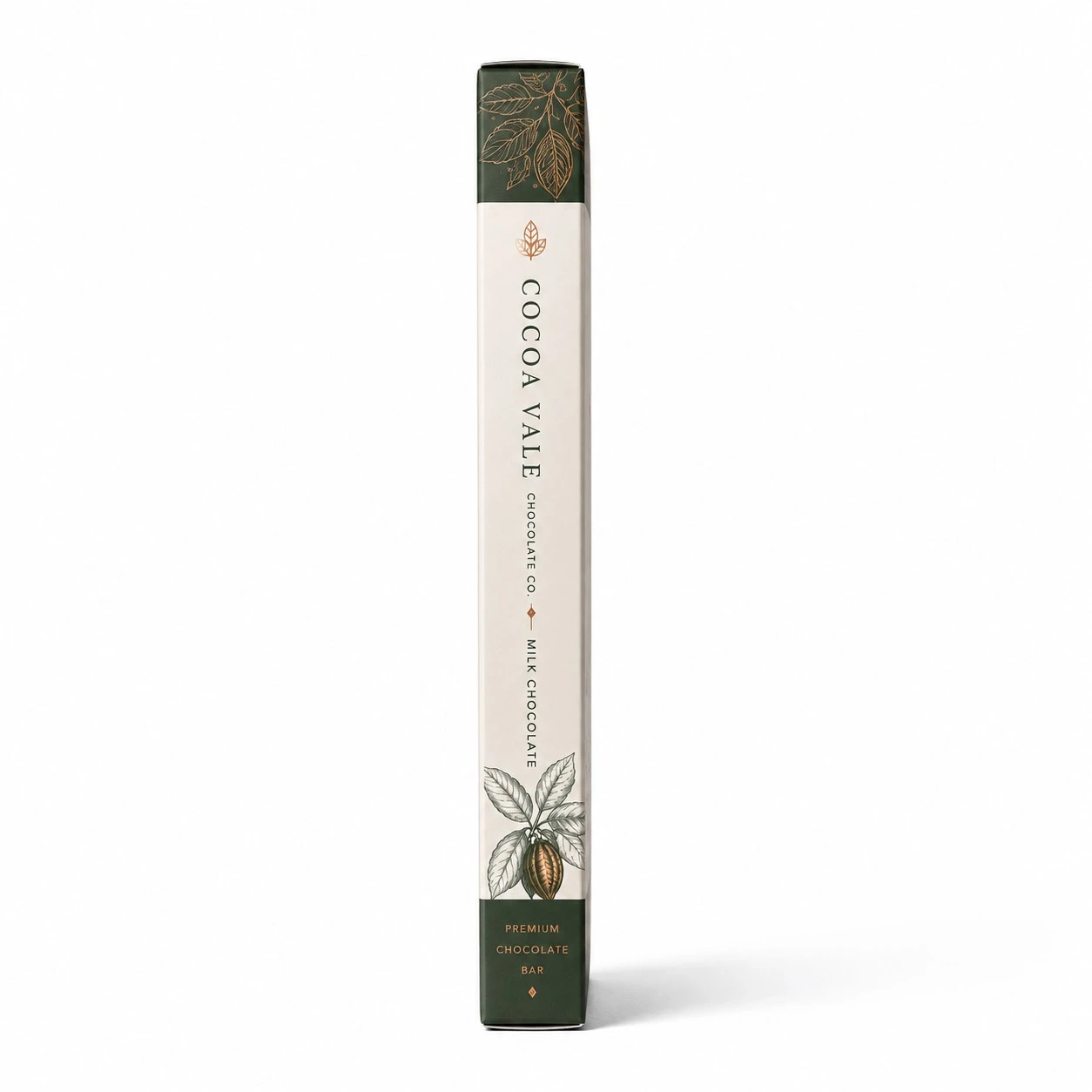 chocolate bar packaging side profile carton