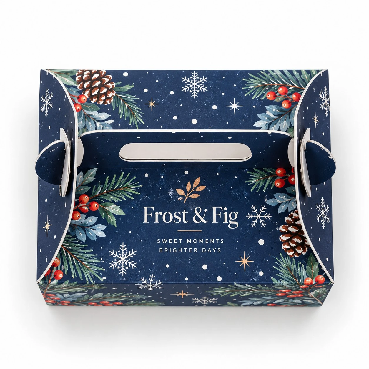 christmas favor boxes top down gable view