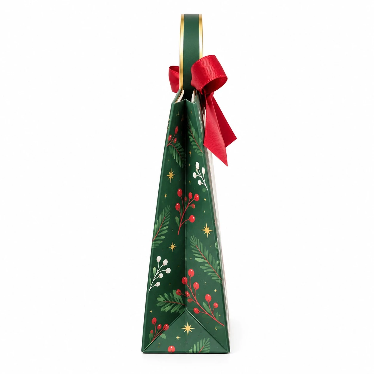 christmas mini treat bags side profile