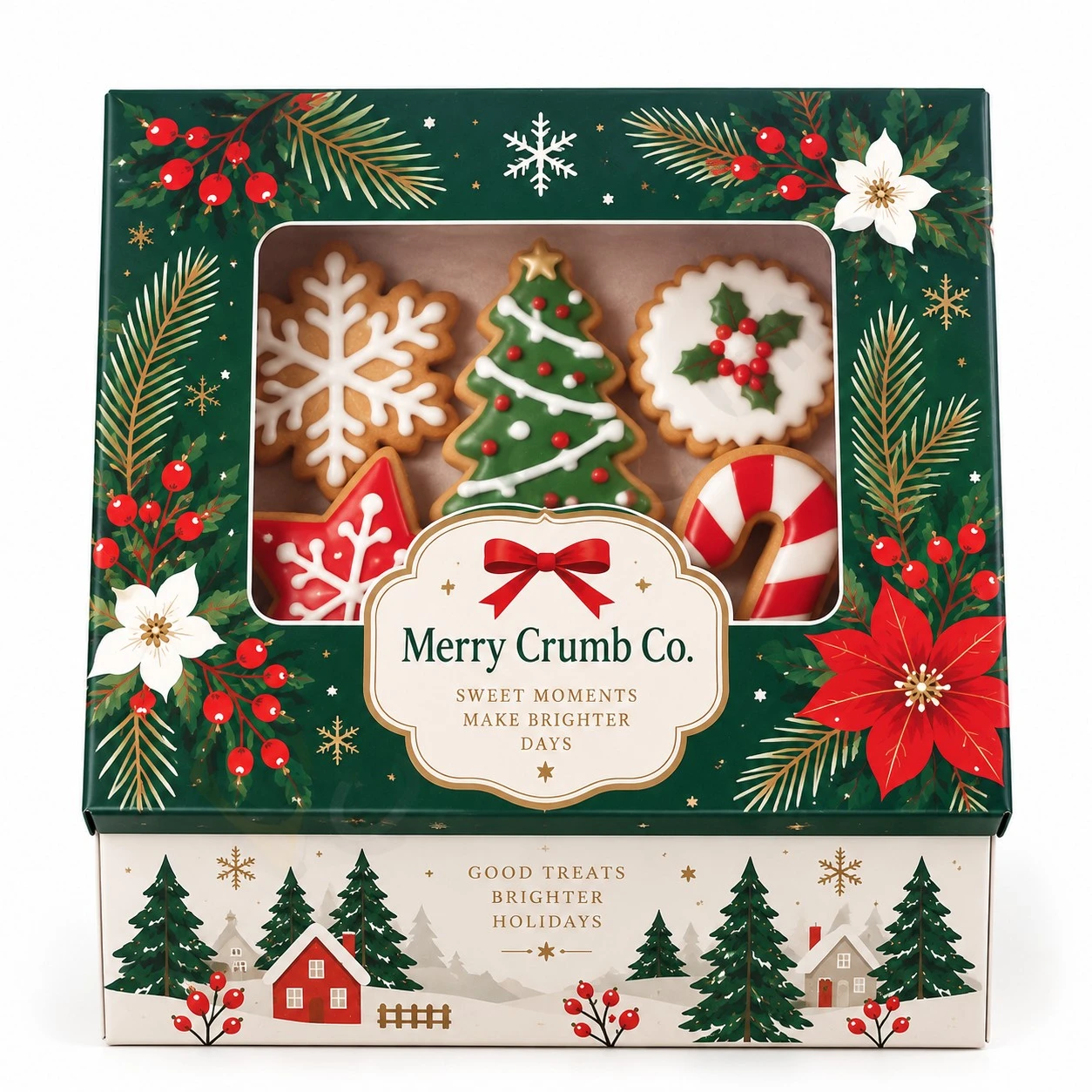 christmas treat boxes front view