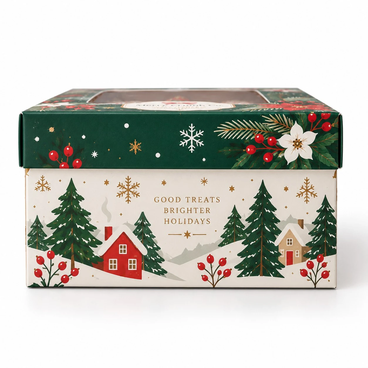 christmas treat boxes side profile