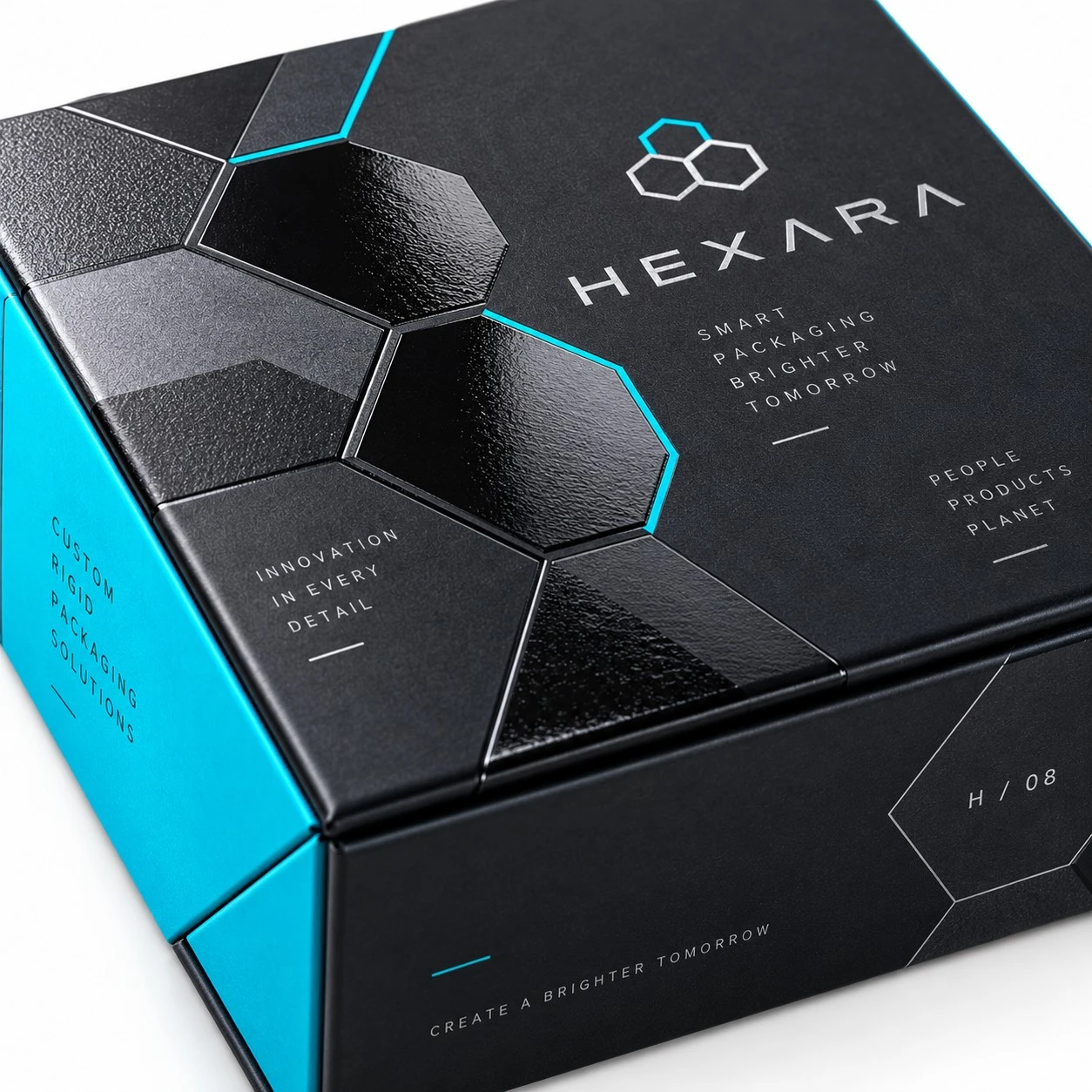 collapsible rigid boxes hexara tech detail.webp