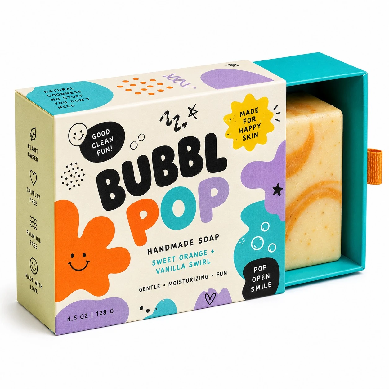 colorful custom handmade soap drawer box bubbl pop