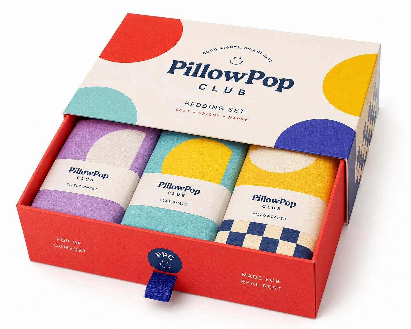 colorful drawer bedding packaging box