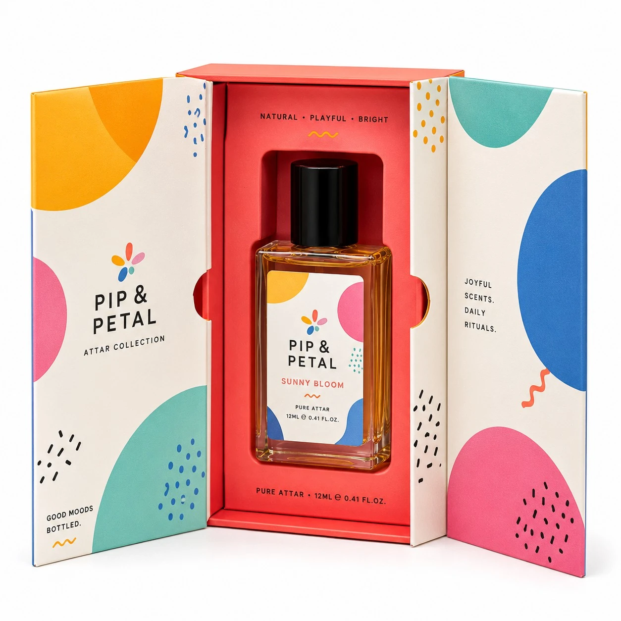 custom attar packaging boxes colorful gatefold