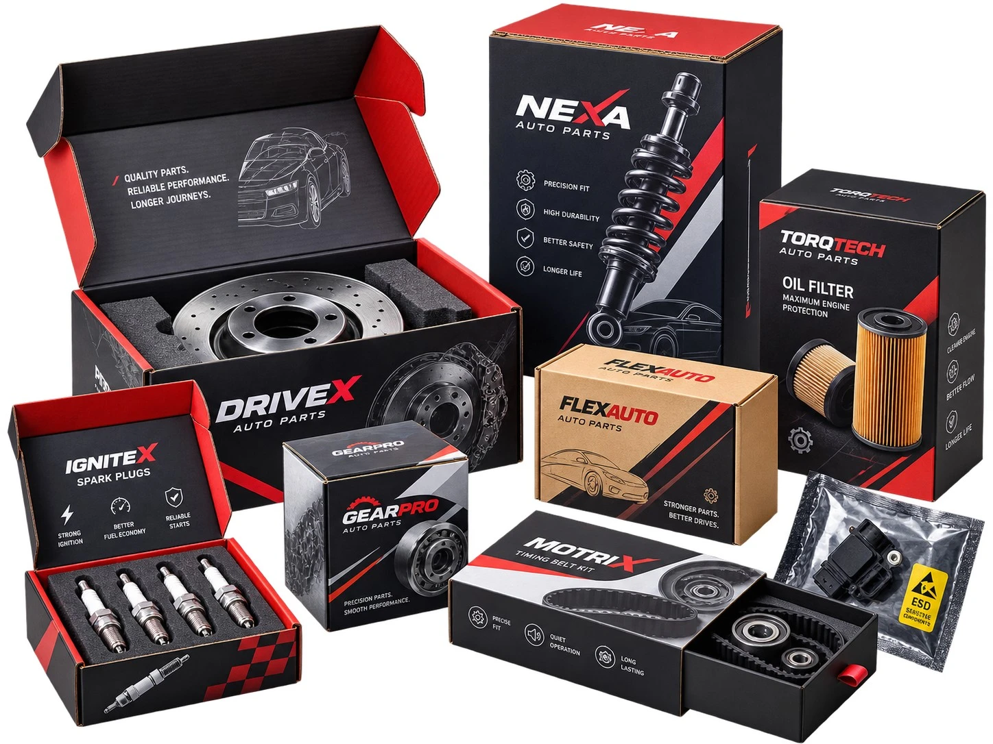 Custom Auto Parts Packaging Built for Protection and Brand Impact
