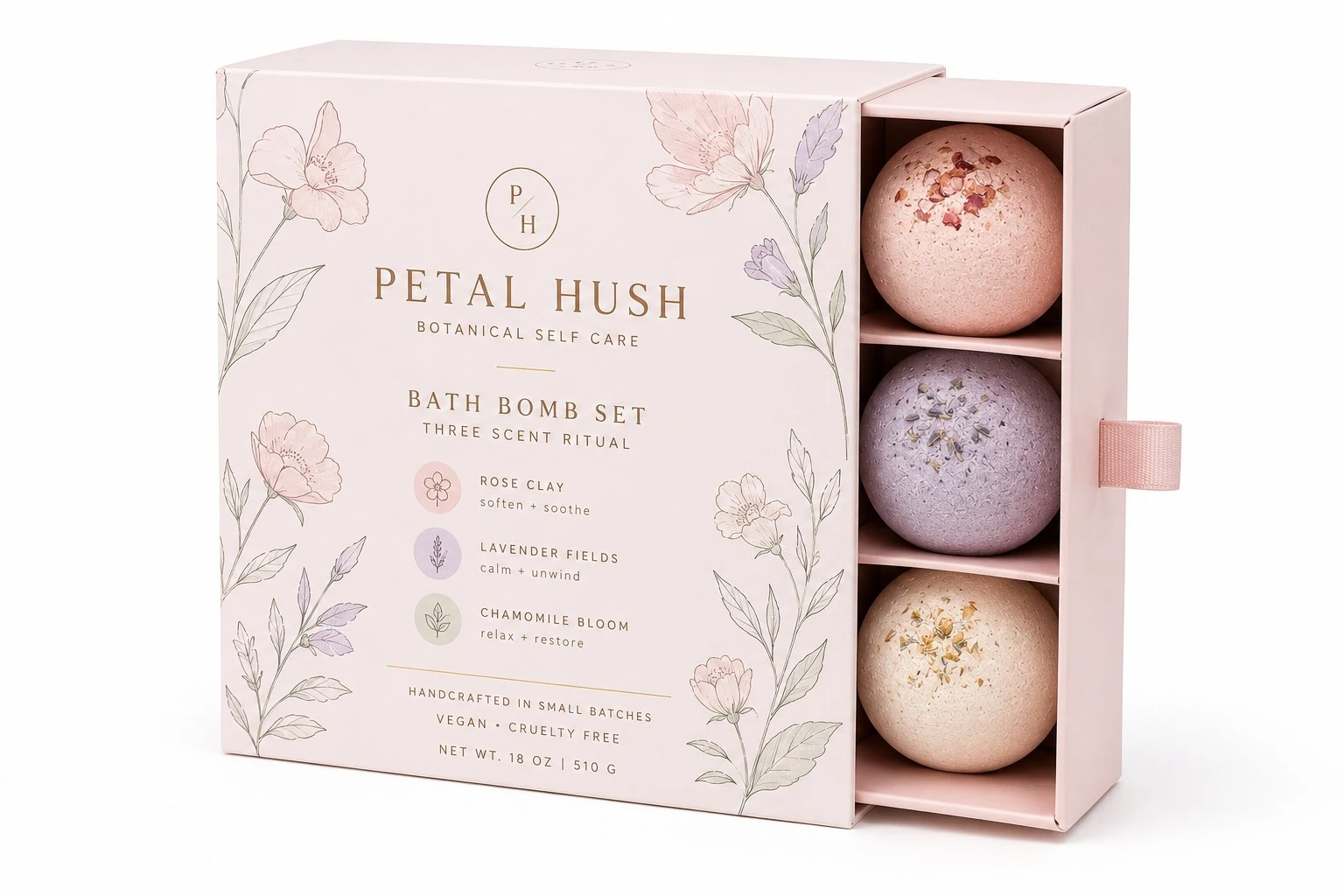 custom bath bomb boxes pastel drawer set