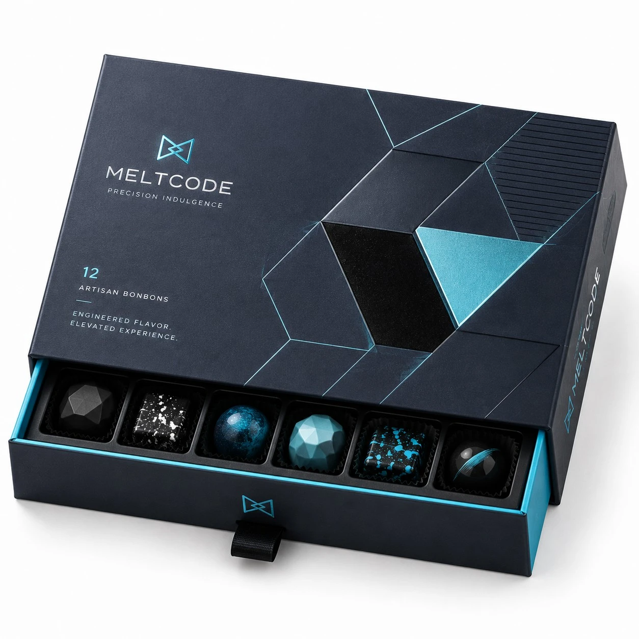 custom bonbon boxes geometric drawer