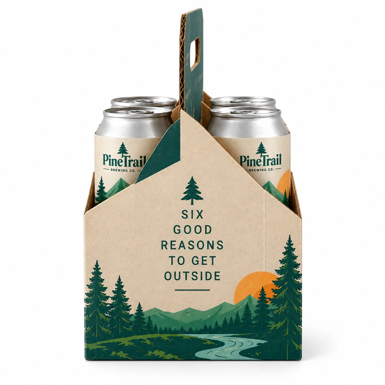 custom cardboard can carrier side profile.webp
