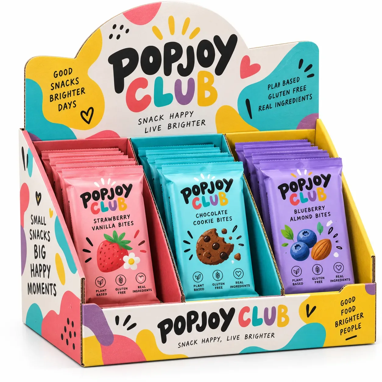 custom cardboard display boxes popjoy colorful