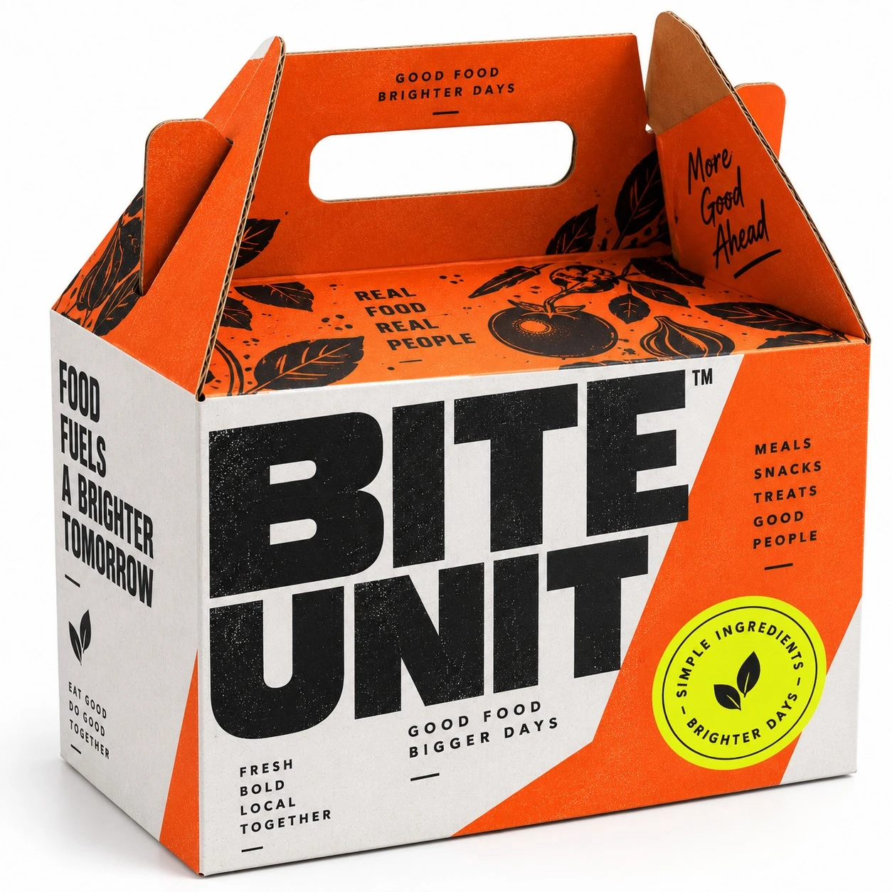 custom cardboard gable box bite unit open interior.webp
