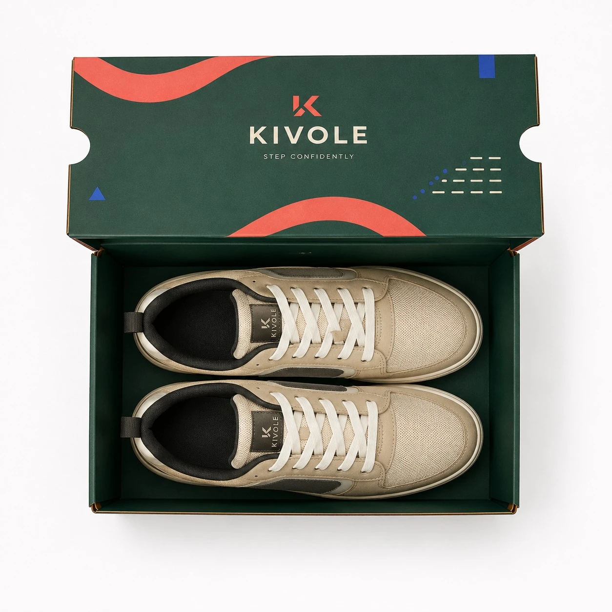 custom cardboard shoe box top down open