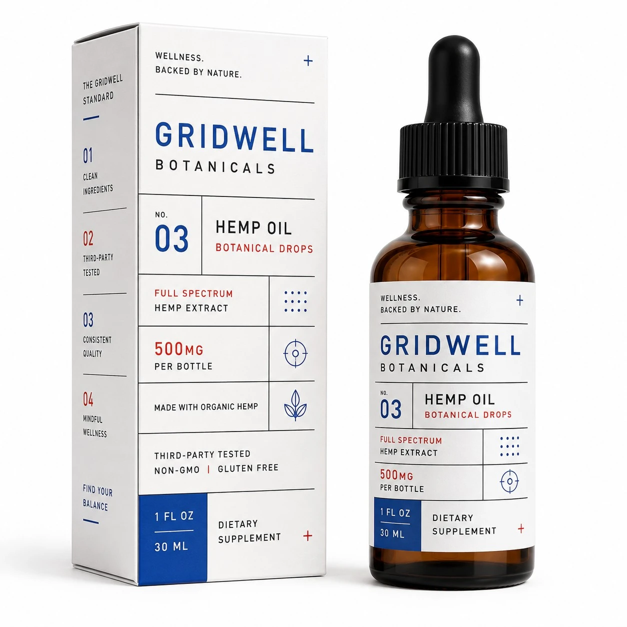 custom cbd hemp oil boxes gridwell modern grid