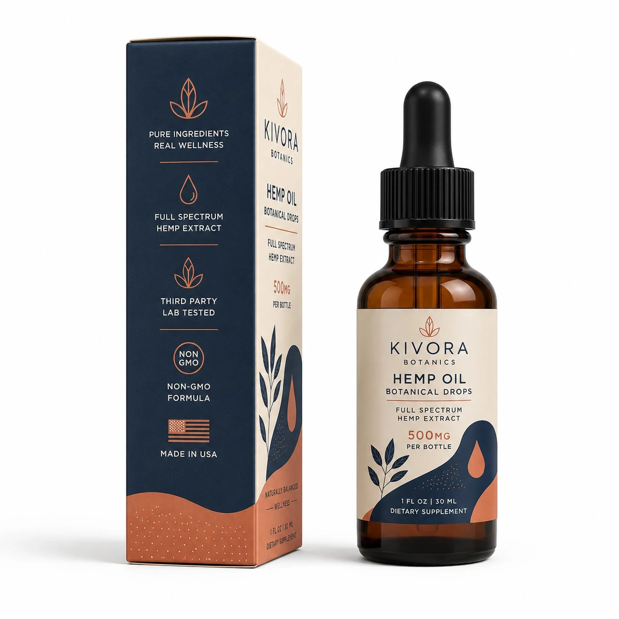 custom cbd hemp oil boxes side profile