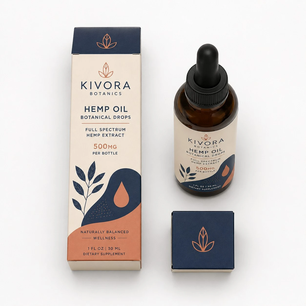 custom cbd hemp oil boxes top down