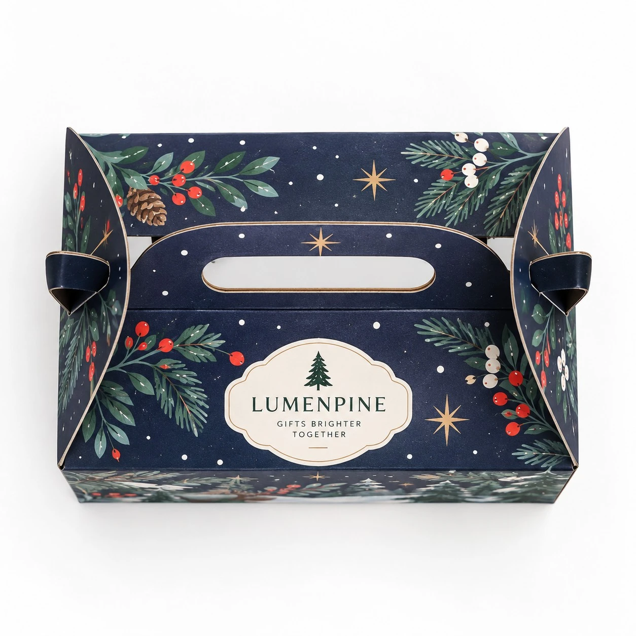 custom christmas gable boxes top down view