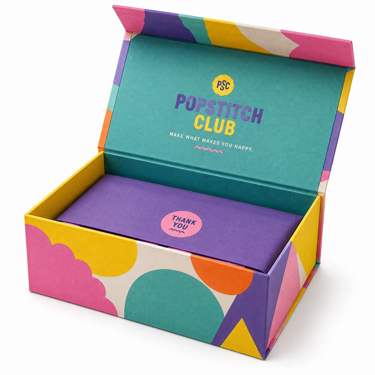 custom colorful fabric gift box popstitch club