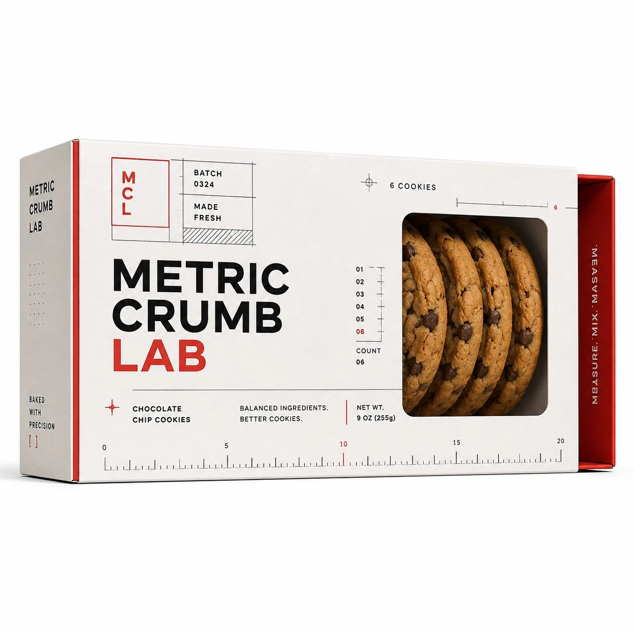 custom cookie boxes metric drawer side view