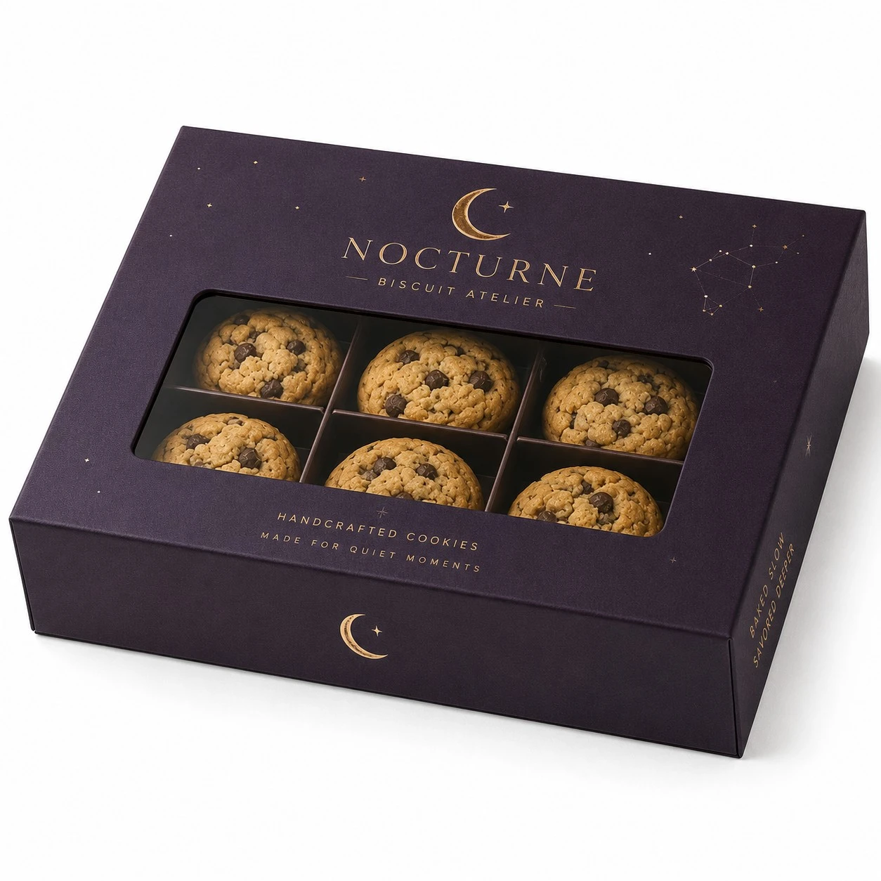 custom cookie boxes nocturne luxury window