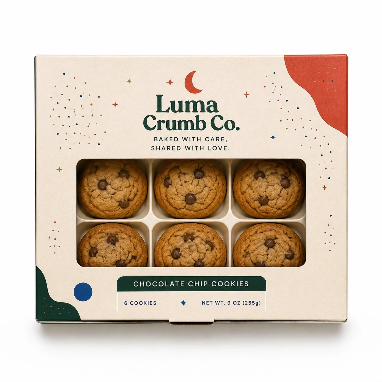 custom cookie boxes straight front window
