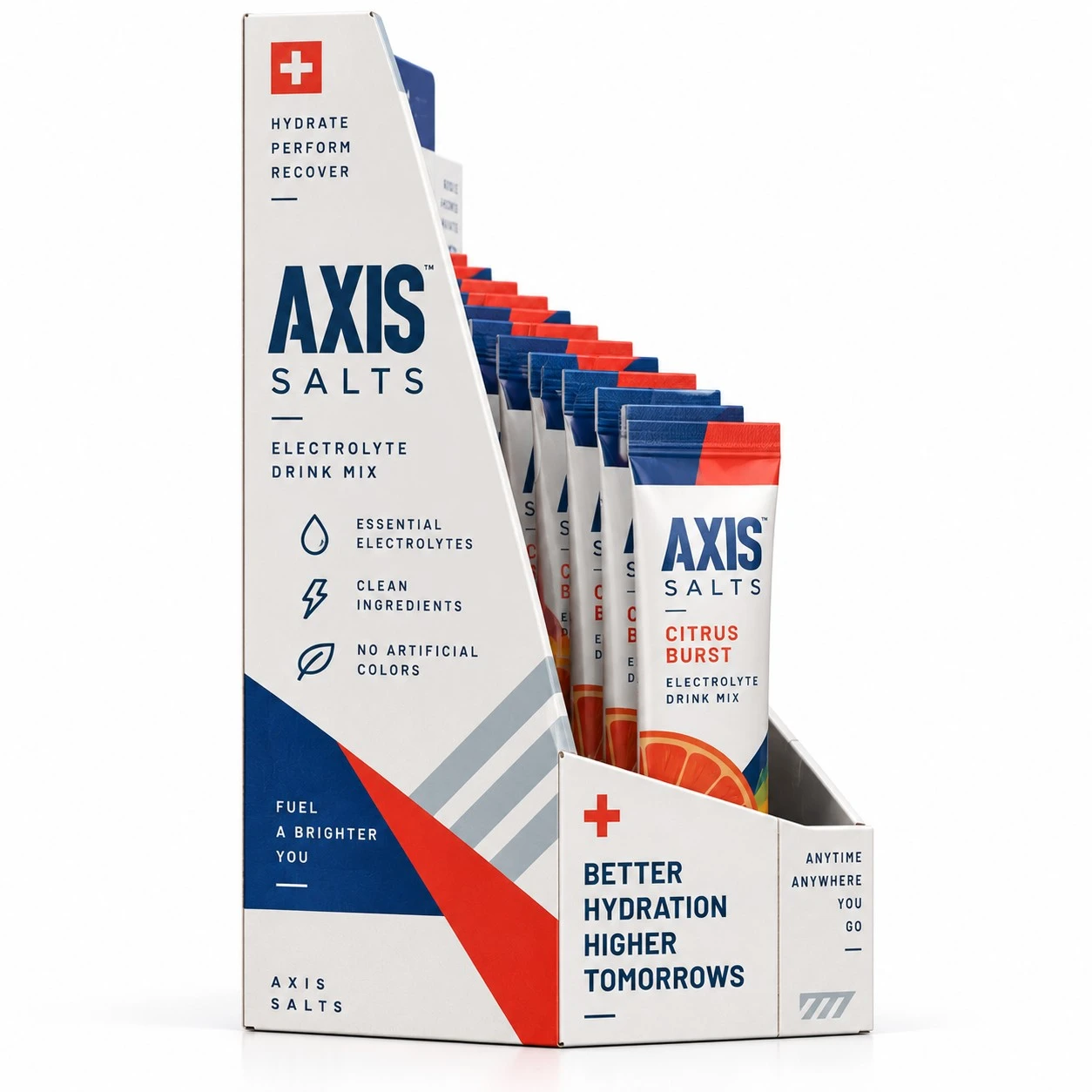 custom counter display boxes axis salts side view