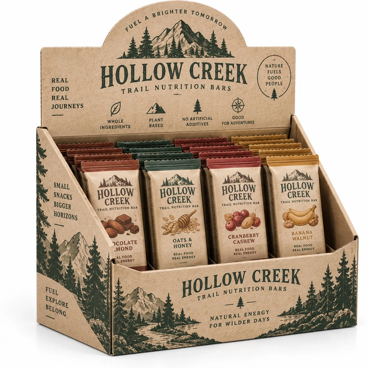 custom counter display boxes hollow creek bars