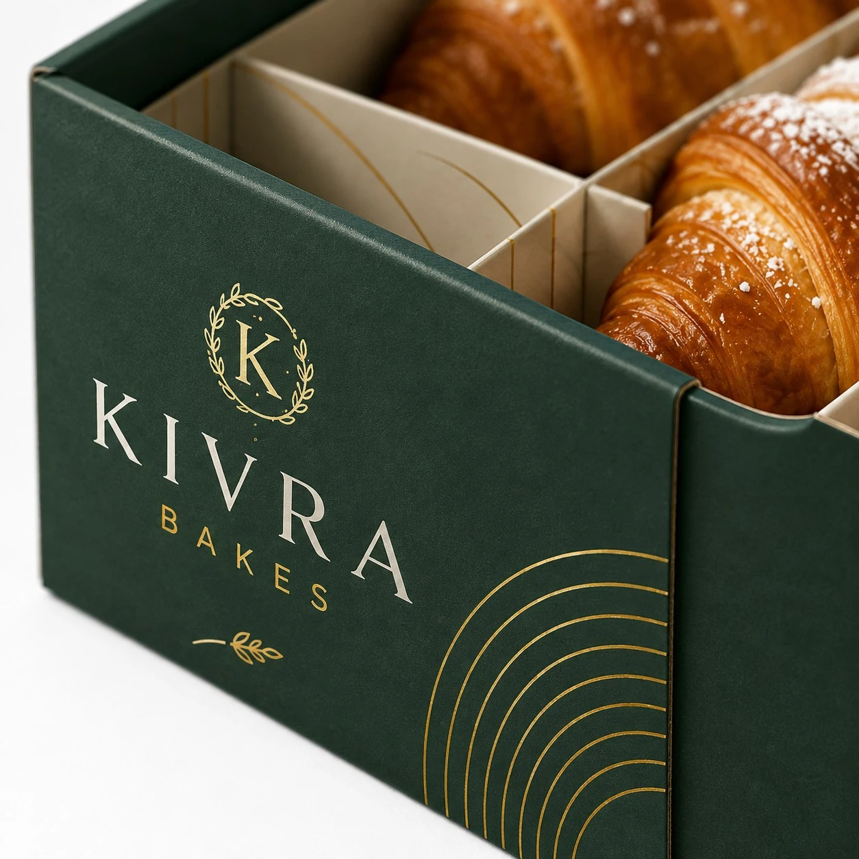 custom croissant boxes print detail