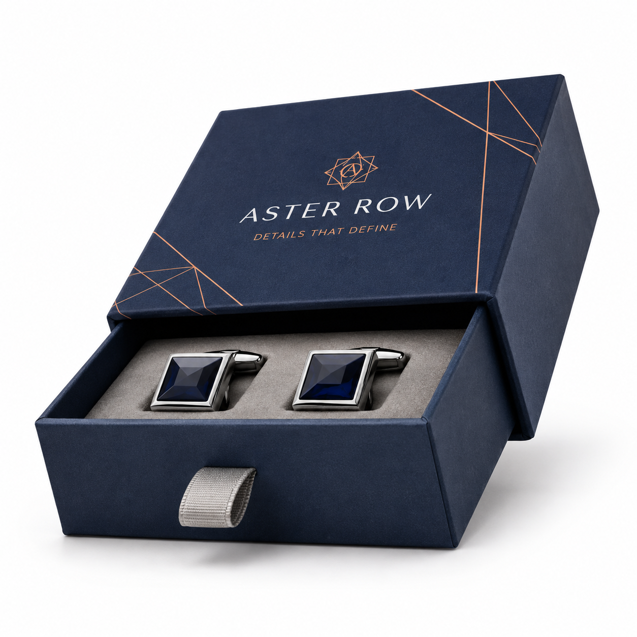 custom cufflink boxes low angle