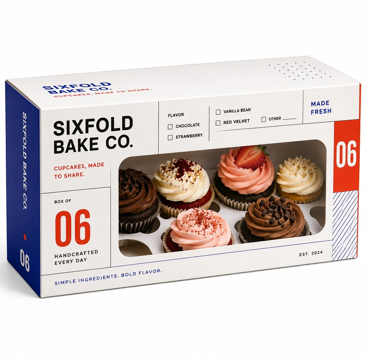 custom cupcake boxes swiss grid window