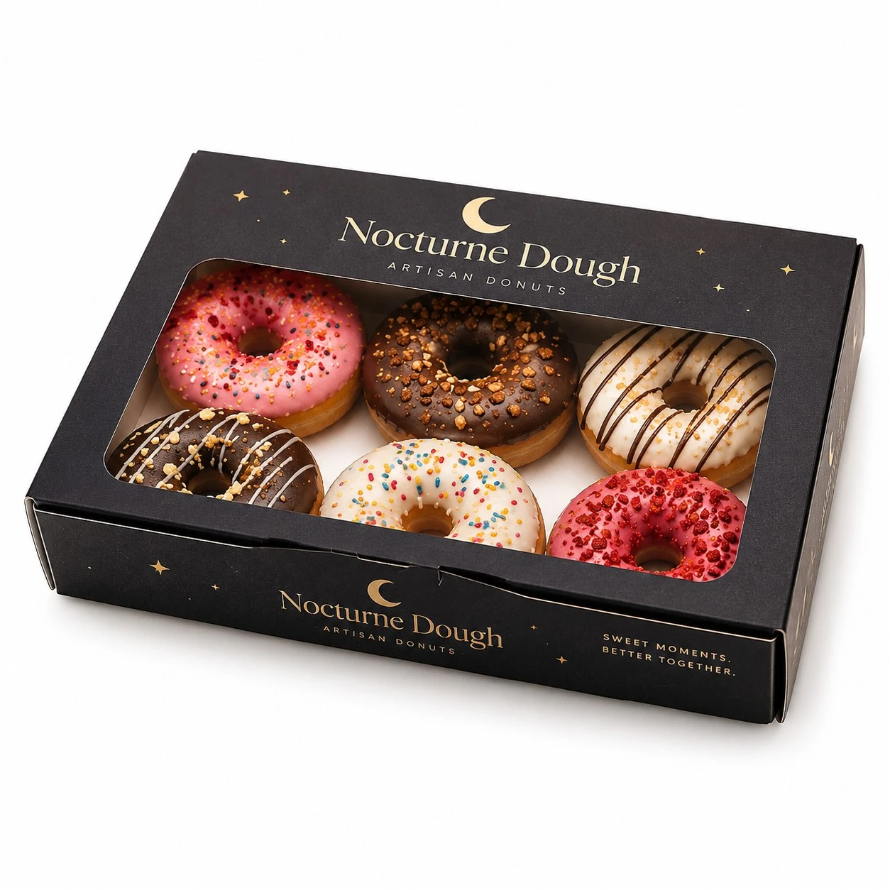 custom donut boxes nocturne dough window box