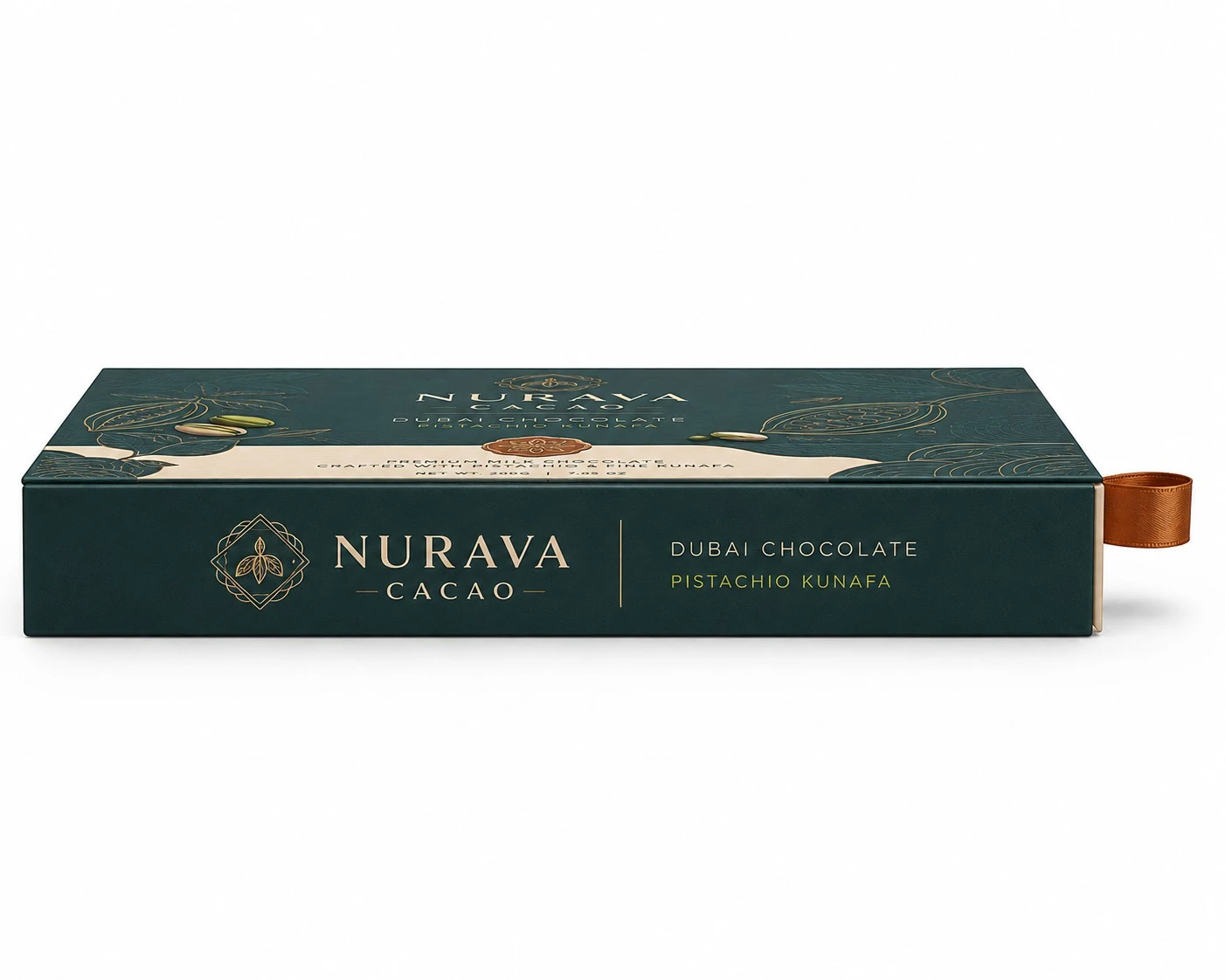 custom dubai chocolate box side profile drawer