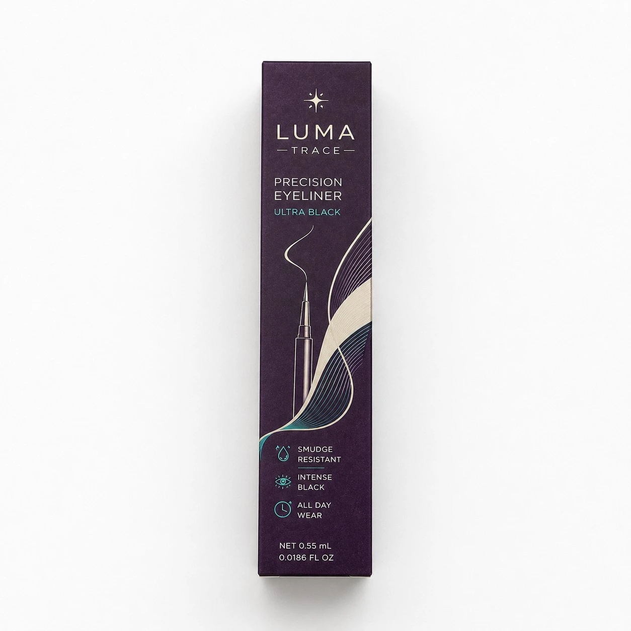 custom eyeliner box top down plum