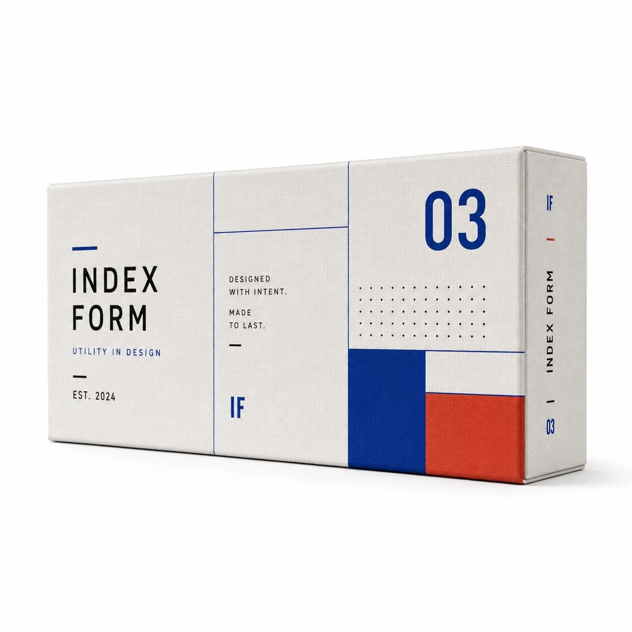 custom fabric box modern grid index form