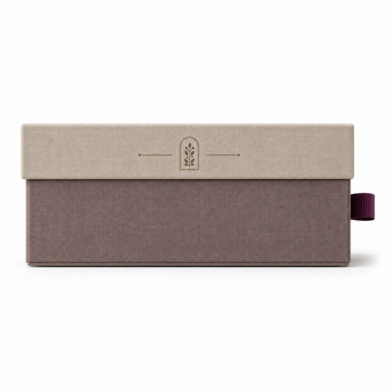 custom fabric box side view
