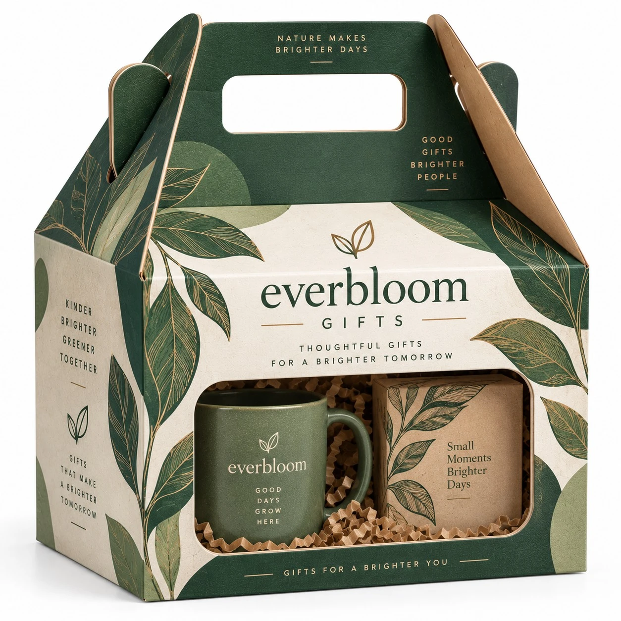 custom gable gift boxes green botanical window.webp