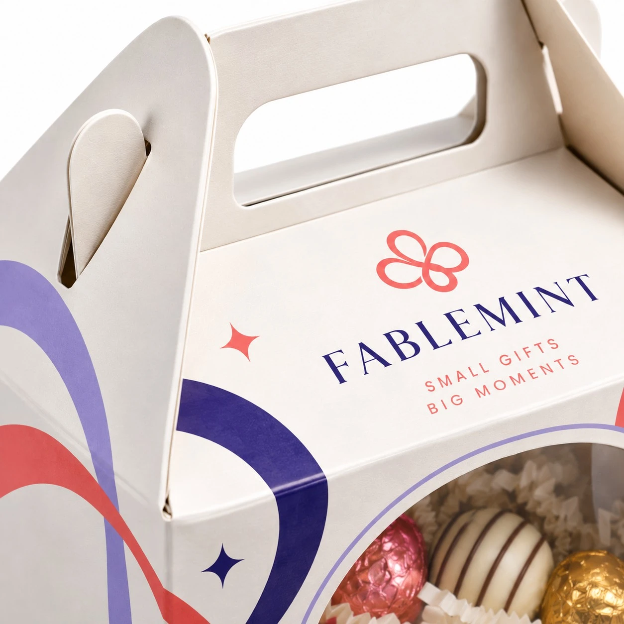 custom gable gift boxes handle print detail.webp