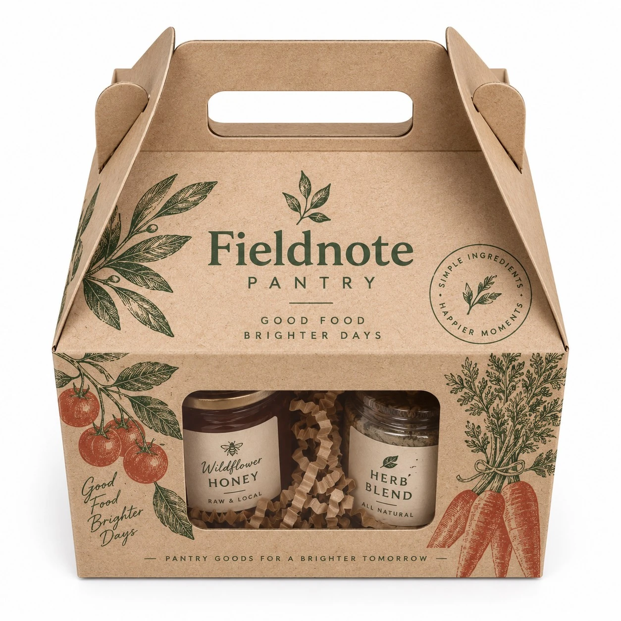 custom gable gift boxes kraft botanical pantry.webp