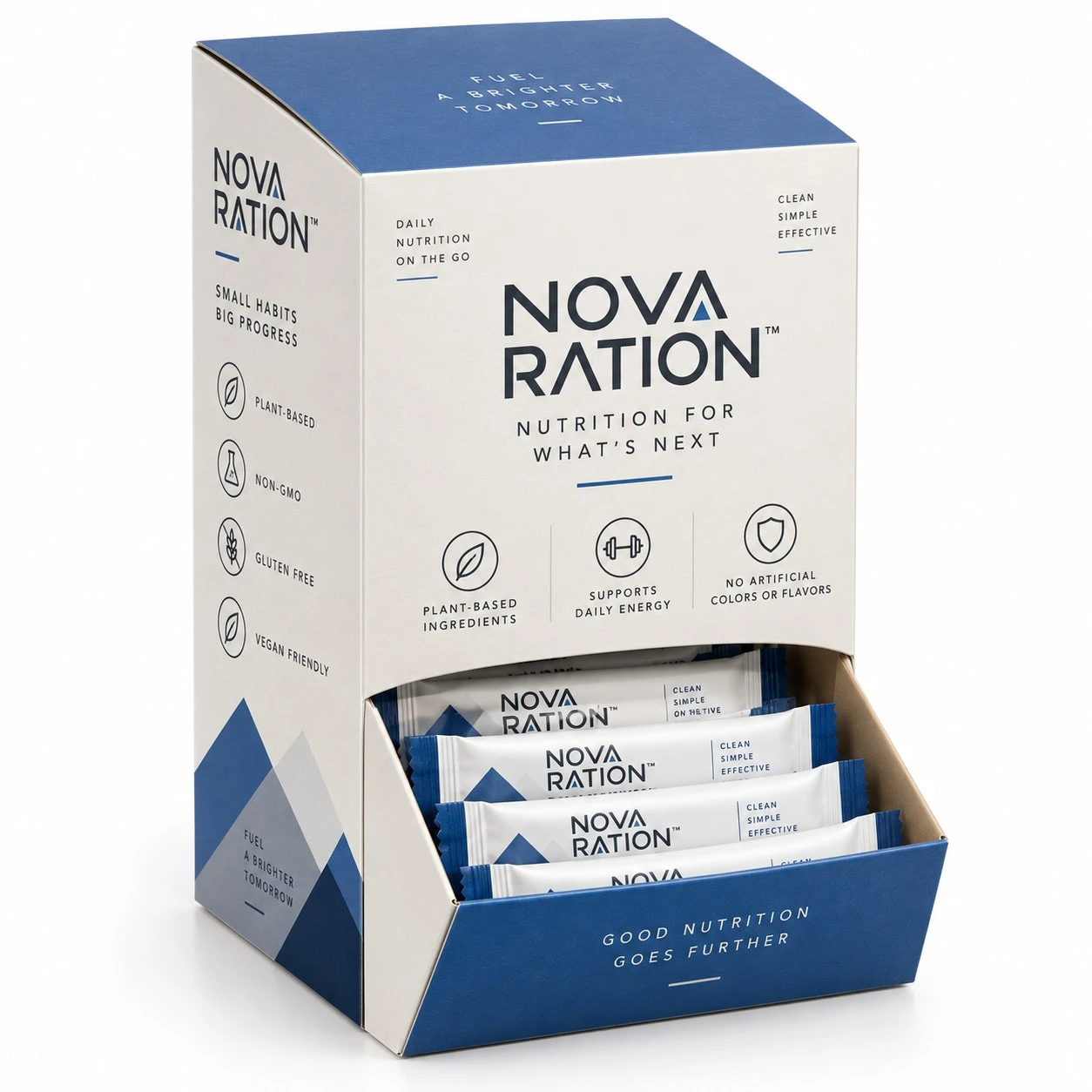 custom gravity dispenser boxes nova ration nutrition