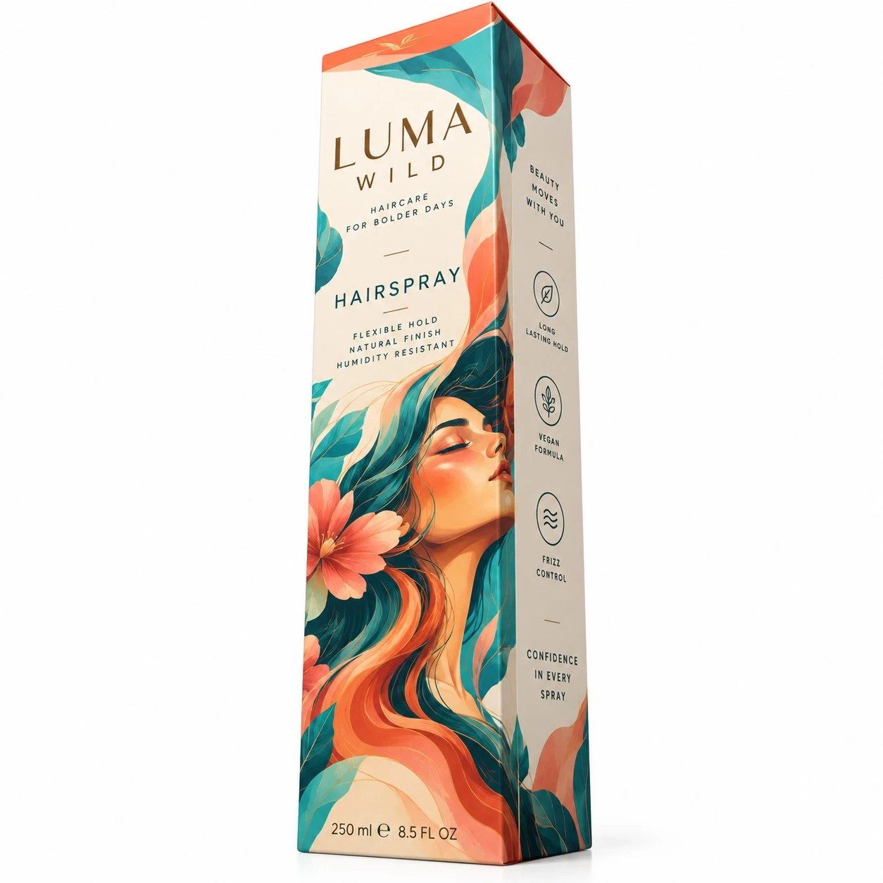 custom hairspray boxes illustrated floral wrap.webp