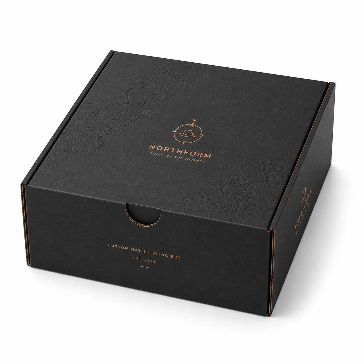 custom hat shipping box northform luxury design