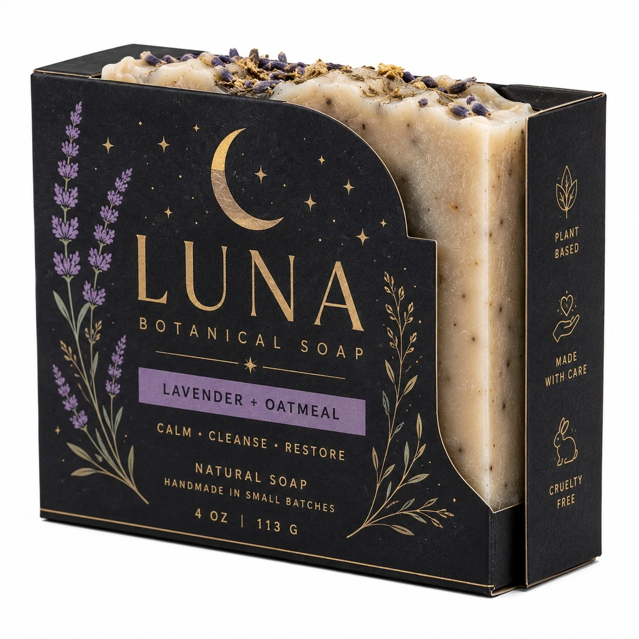custom holster soap boxes celestial lavender cutout