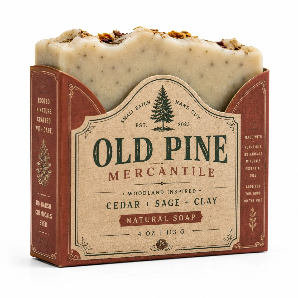 custom holster soap boxes vintage letterpress