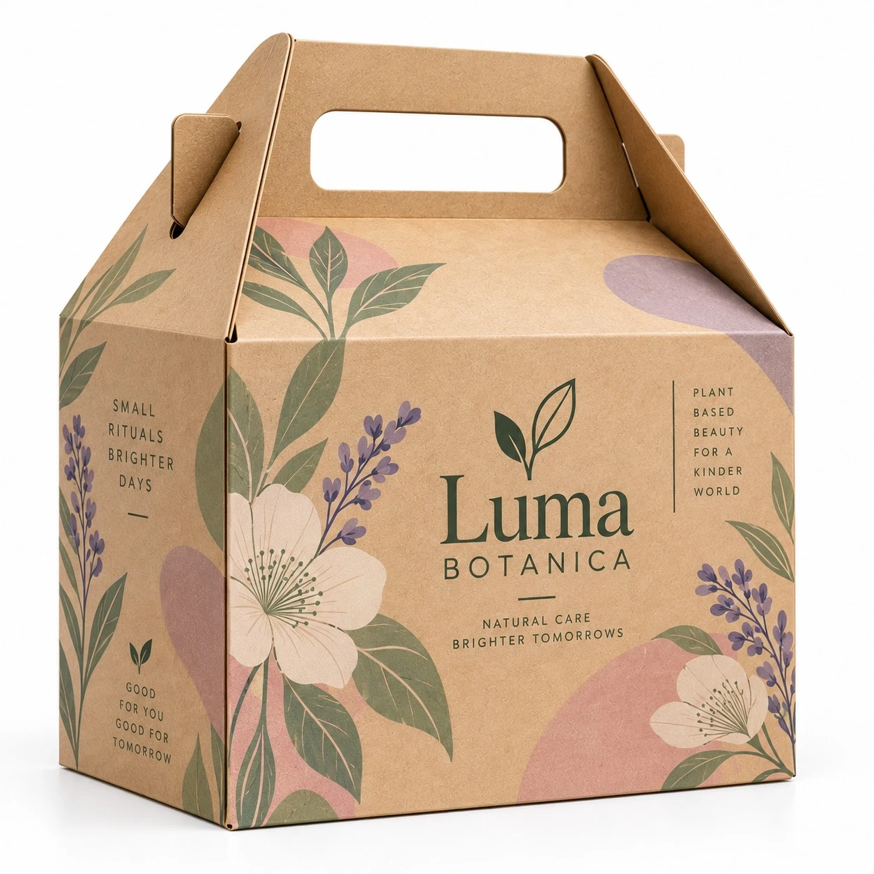 custom kraft gable box luma botanica