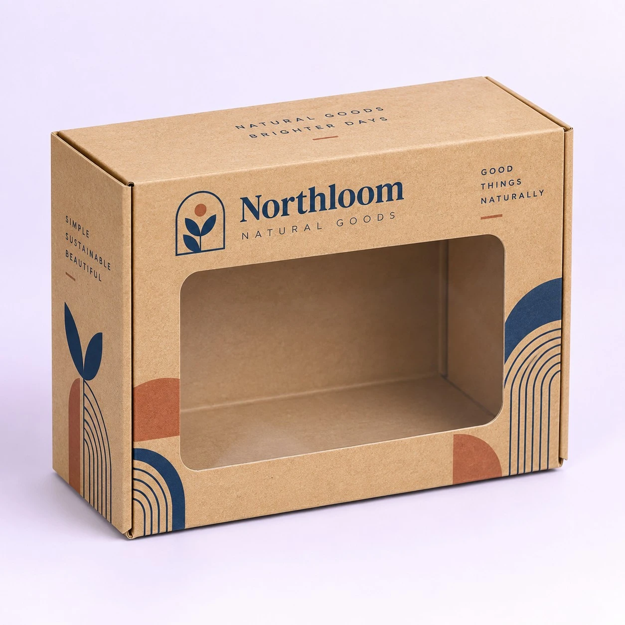 Custom Kraft Window Boxes