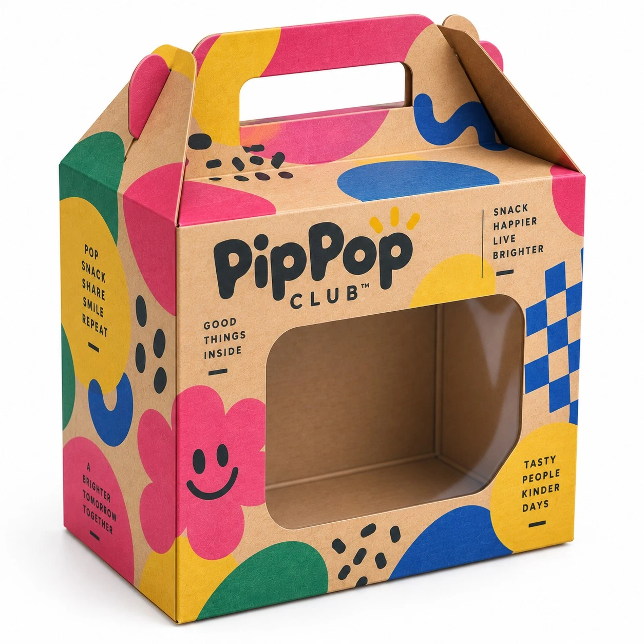 custom kraft window boxes pippop gable handle
