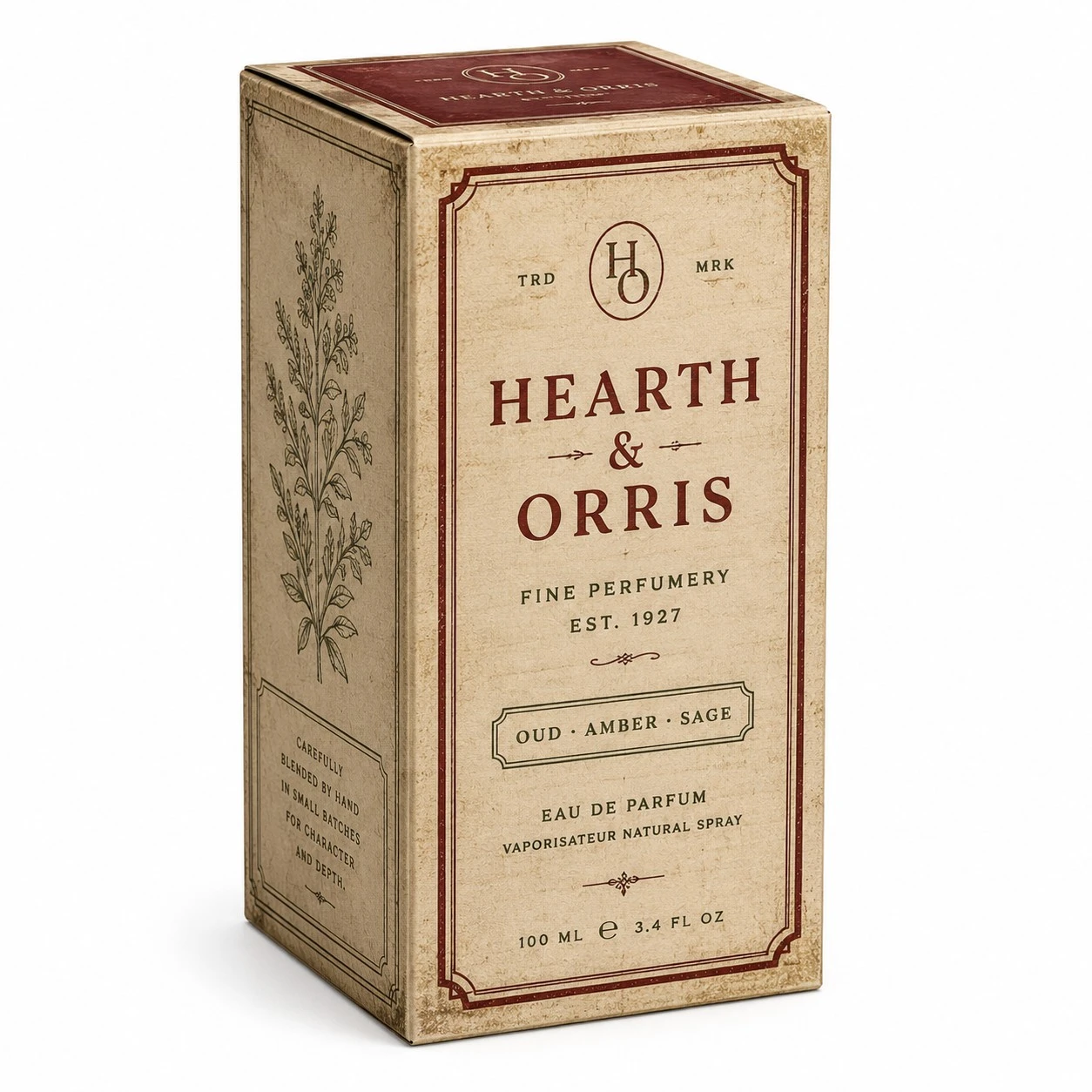 custom perfume boxes hearth orris vintage carton